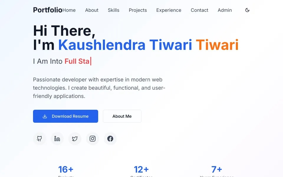 Kaushlendra Portfolio project preview