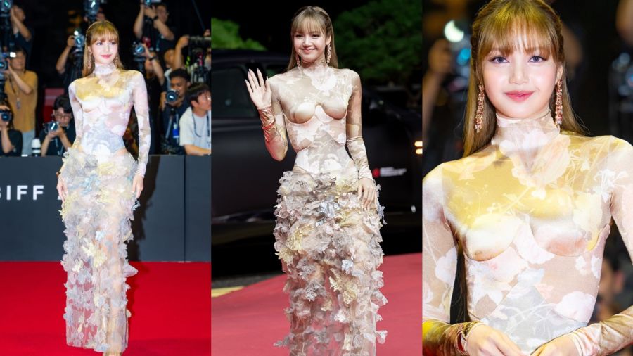 Лиса из BLACKPINK получила неоднозначную реакцию на своё платье на 30-м Пусанском международном кинофестивале