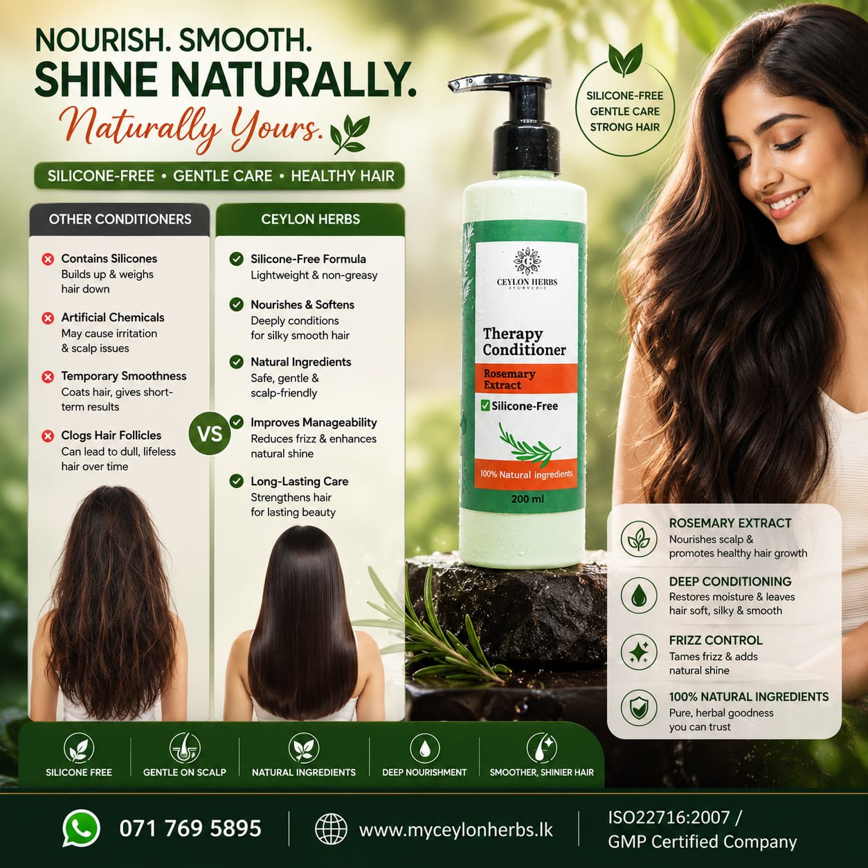 Rosemary Hair Conditioner by Ceylon Herbs