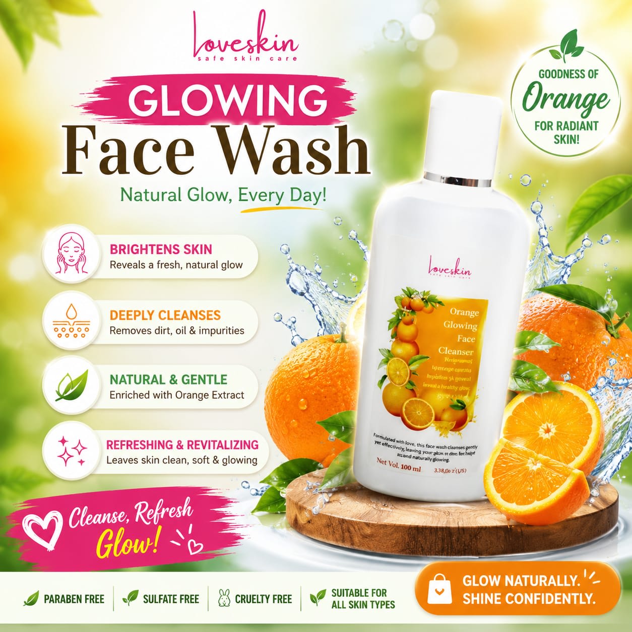 Glowing face Wash by LoveSkin