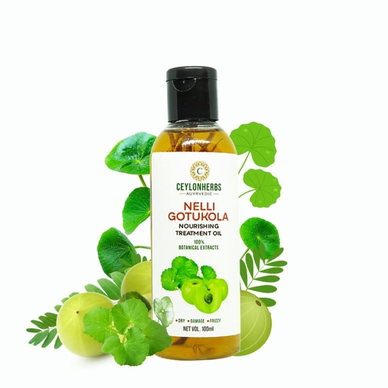 Nelli Gotukola Hair Oil by Ceylon Herbs