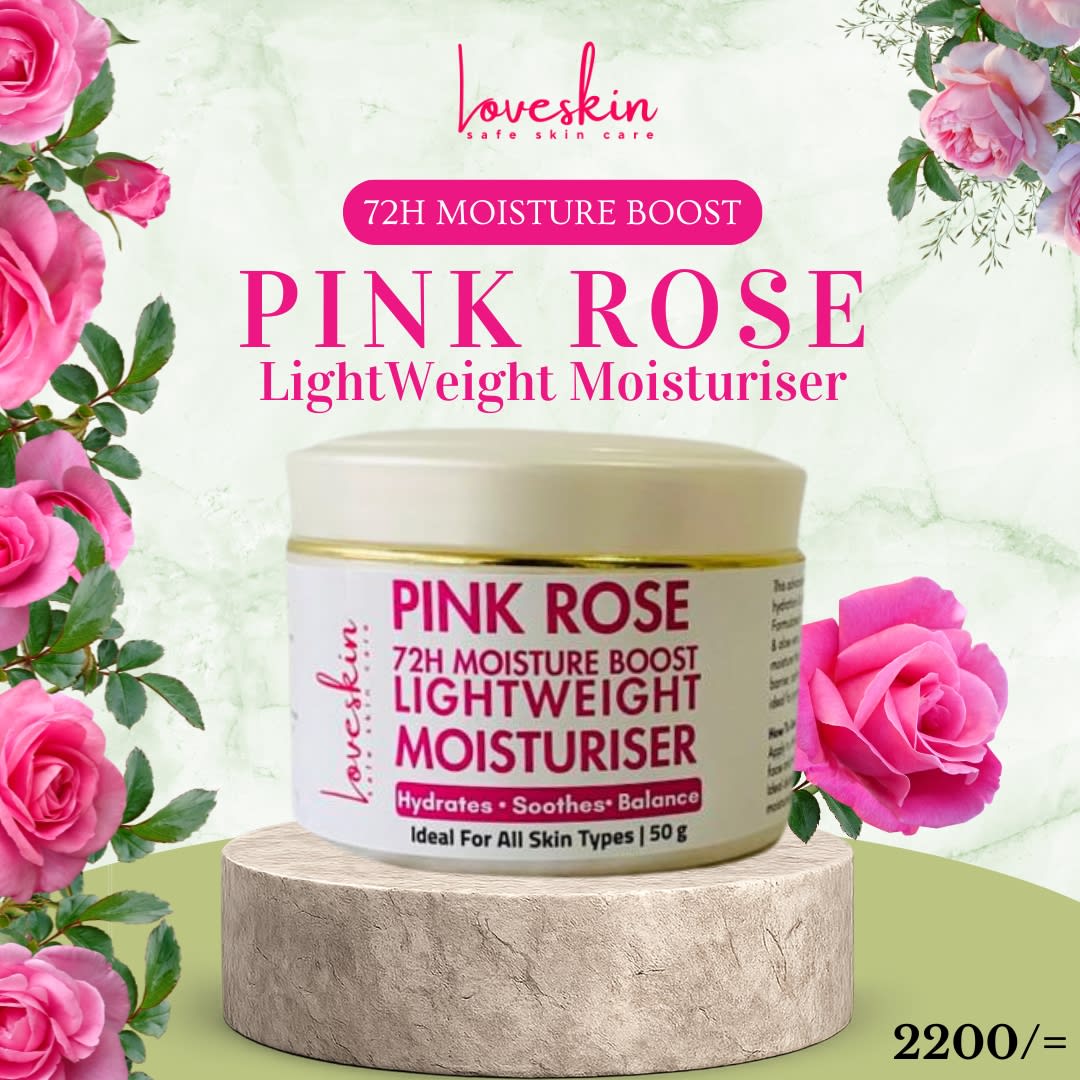 Pink Rose Lightweight Moisturiser by LoveSkin