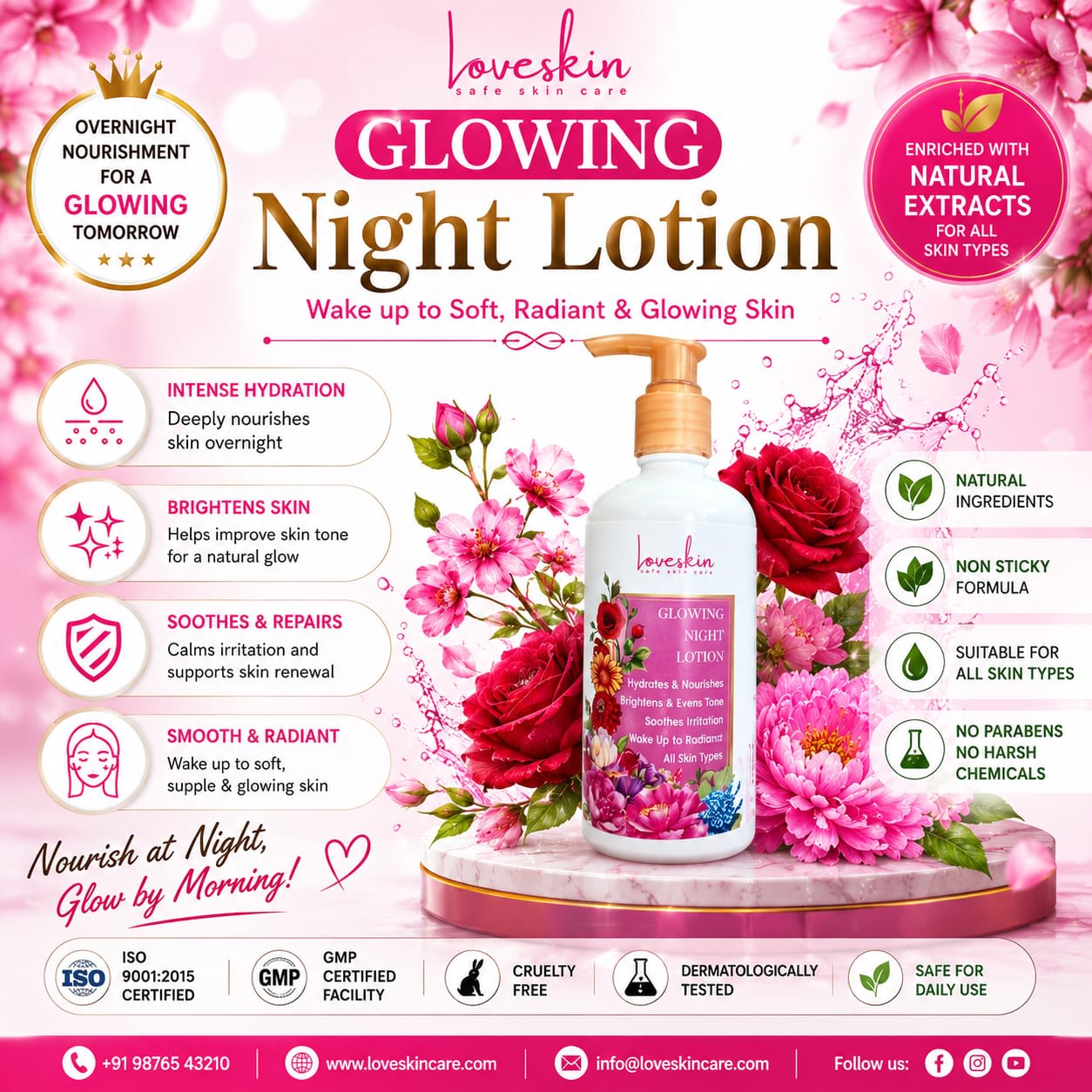 Brightening Night Body Lotion by LoveSkin