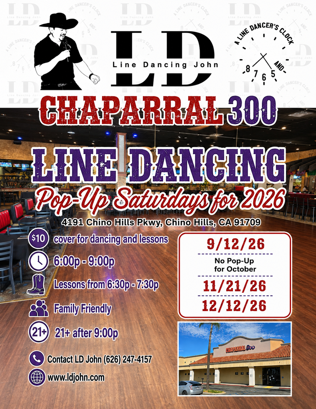 Line Dancing Pop-ups