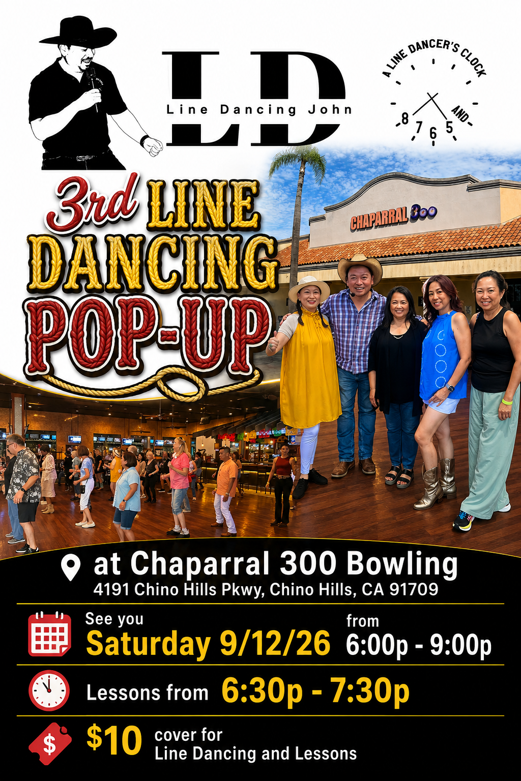 Line Dancing Pop-ups