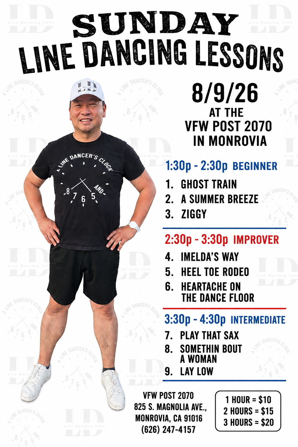 August 2026 Lessons and Playlist
