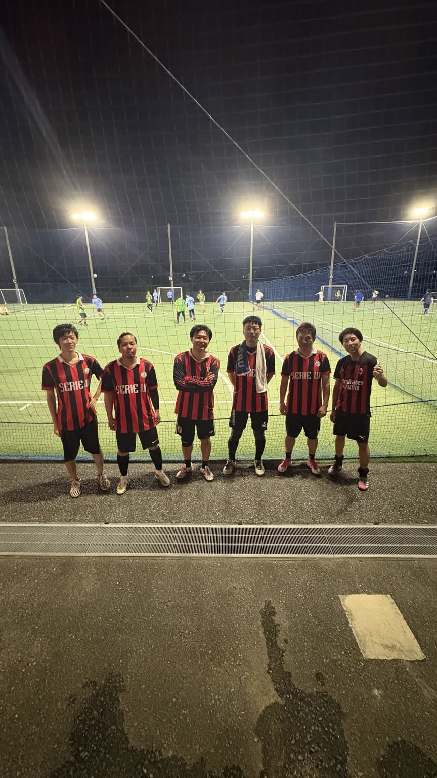 ダイヤモンドフットサルパーク岸和田でピスタチオ交流戦に参加したセリエワーのメンバー