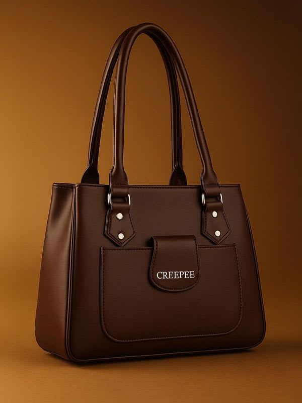 Creeper Fashion Women Brown Handbag