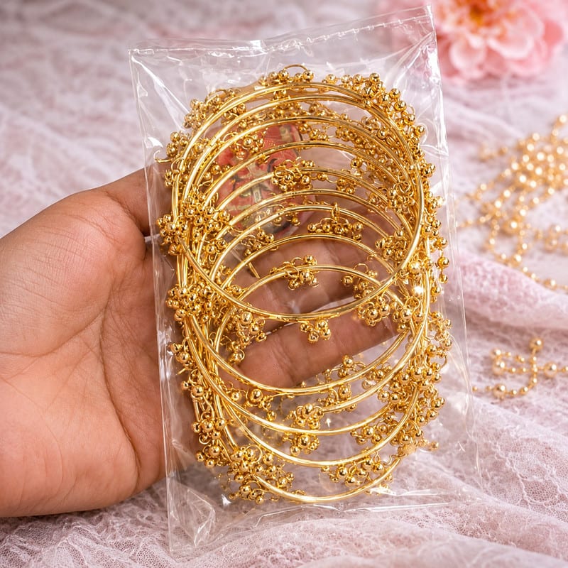 LAXMIE Enterprises Alloy Gold-plated Bangle Set