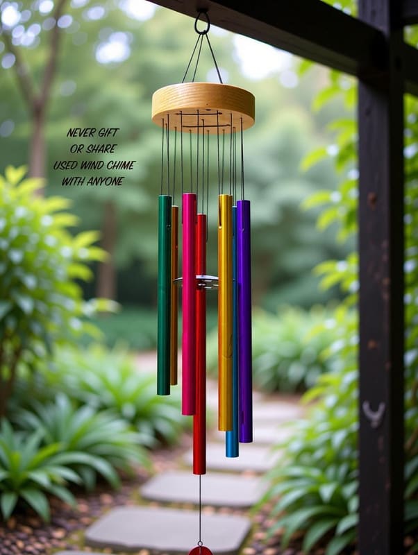 Divine Creations Feng Shui Wind Chime with 7 Pipes Perfect for Indoor & Outdoor use Decorative Showpiece - 60 cm