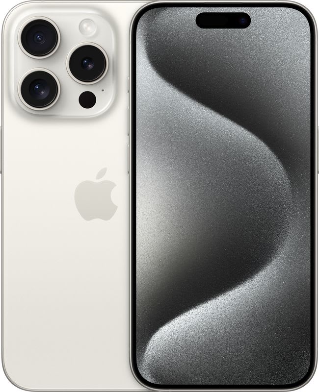 Apple iPhone 15 Pro (White Titanium, 128 GB)