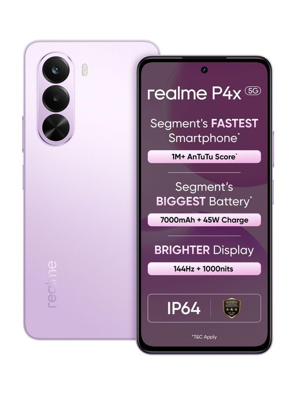realme P4x 5G (Elegant Pink, 128 GB)