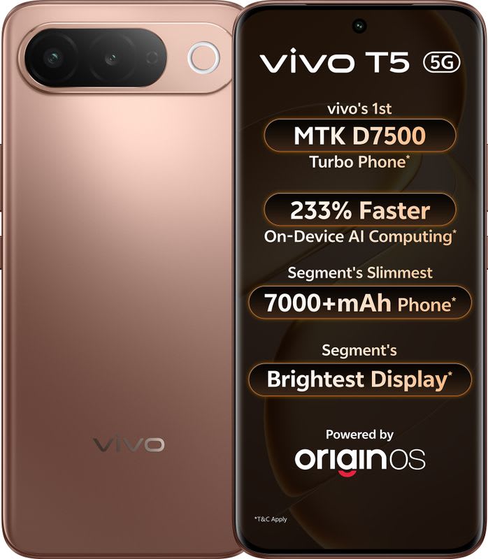 vivo T5 5G (Royal Bronze, 256 GB)