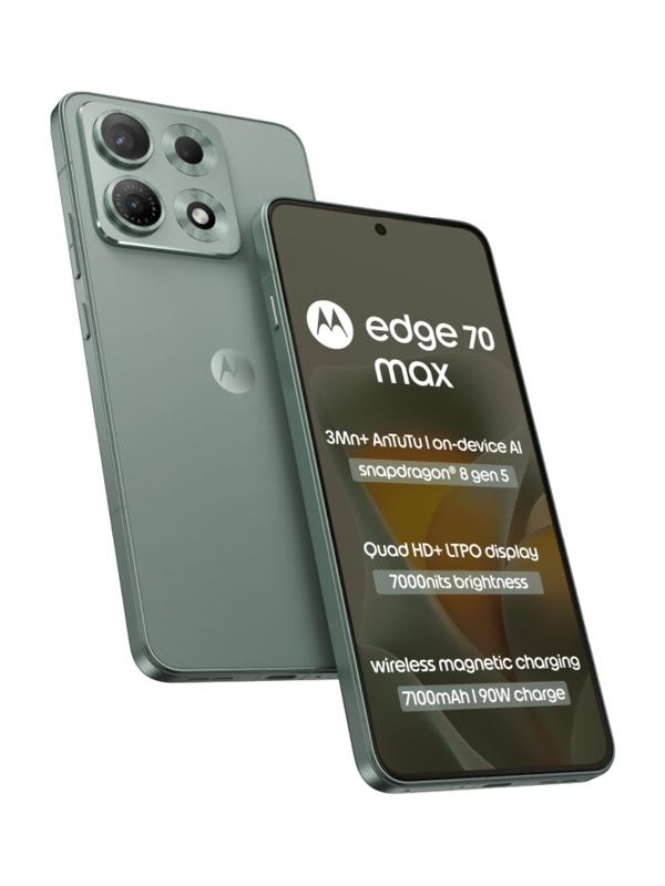 MOTOROLA Edge 70 Max (PANTONE Aqua Gray, 256 GB)