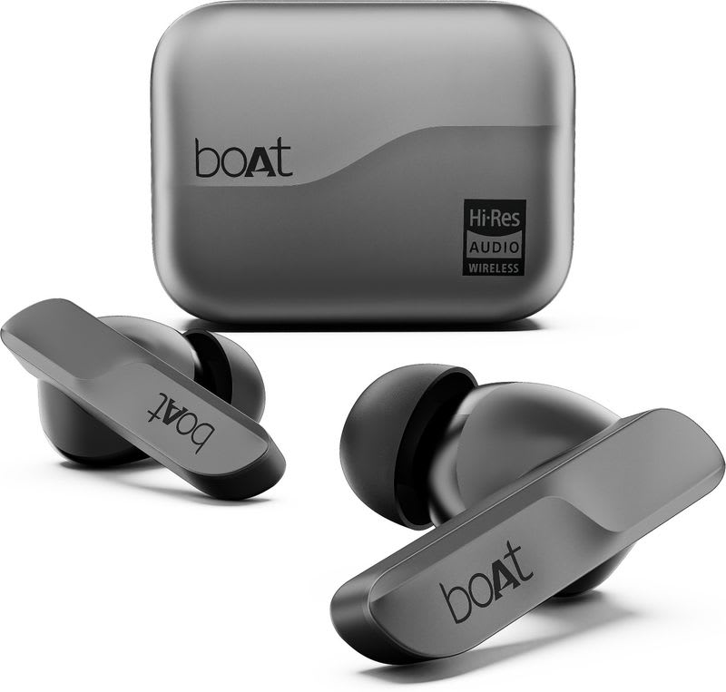 boAt Airdopes 800 HiDef, Hi-Res LDAC, Adv 4Mic AI-ENx, App Support, Fast Charge, IPX5 Bluetooth