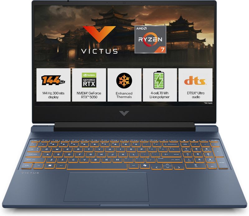 HP Victus AI AMD Ryzen 7 Octa Core 260 - (16 GB/1 TB SSD/Windows 11 Home/8 GB Graphics/NVIDIA GeForce RTX 5050) 15-fb3102AX Gaming Laptop