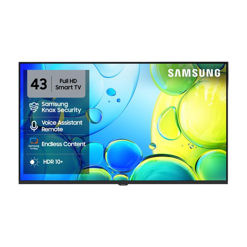 Samsung 108 cm (43 inch) Full HD LED Smart Tizen TV 2026 Edition with Voice Assistance Remote Control 150+ Free Channels HDR 10+ Support PurColor Contrast Enhancer Knox Security Ob