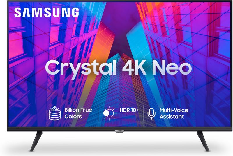Samsung Crystal 4K Neo Series 138 cm (55 inch) Ultra HD (4K) LED Smart Tizen TV with Voice Search