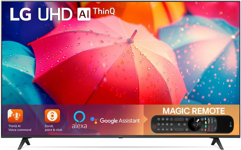 LG UQ8020 139 cm (55 inch) Ultra HD (4K) LED Smart WebOS TV with ThinQ AI & Magic Remote Control