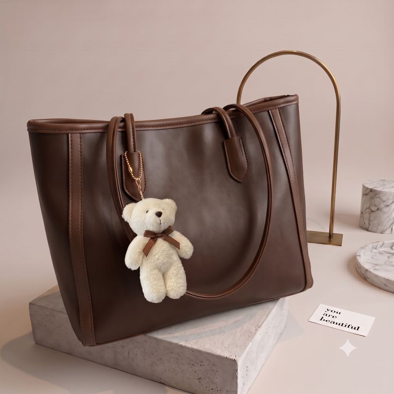 SPRINGLY Brown Shoulder Bag Elegant Women Handbag with Long Shoulder Strap, Premium Design