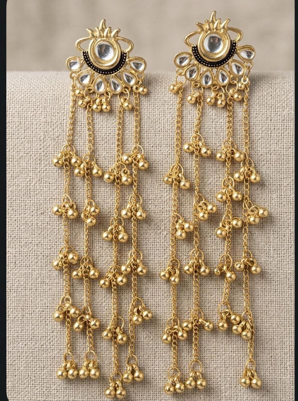 izah Trendy kashmiri earings for women and girls Zircon Alloy Stud Earring