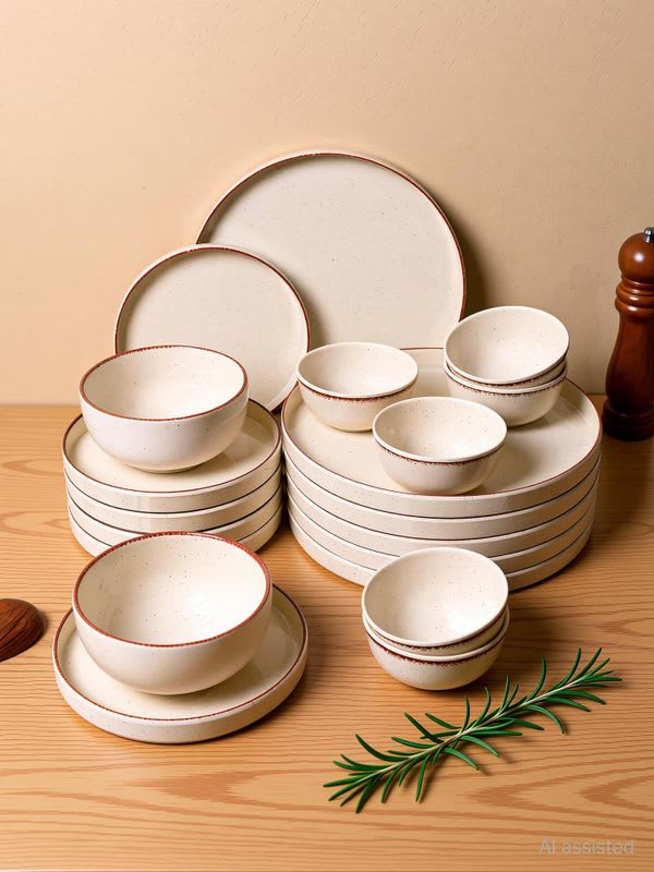MARKET 99 Pack of 20 Melamin Pack of 20 Melamin Dinner Set Dinner Set