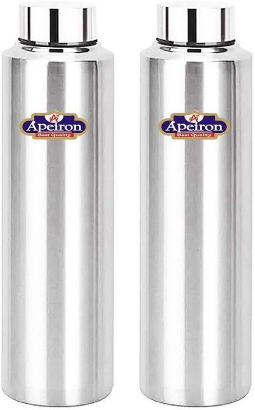 Apeiron Stainless Steel Fridge Water Bottle Silver 1000 ml Steel Bottle
