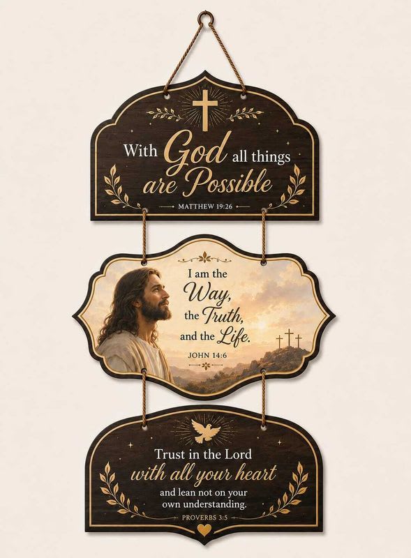 Dhimahi Enterprises Christian Bible Verse Wall Decoration, Home Decor Cafe, Hotel, gift item