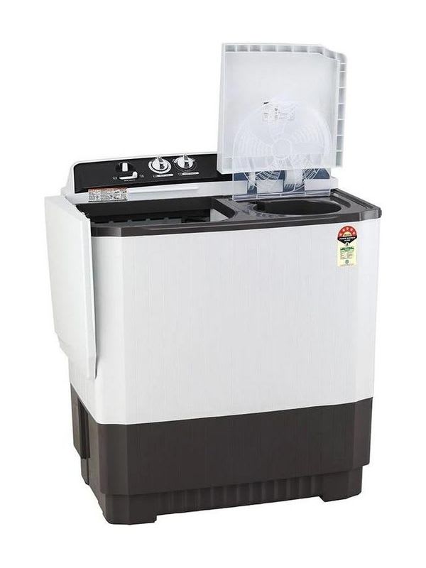 LG 10 kg Semi Automatic Top Load Washing Machine Grey, White