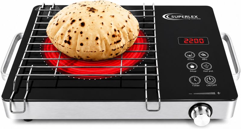 SUPERLEX 2200 W Infrared Cooktop Touch Panel