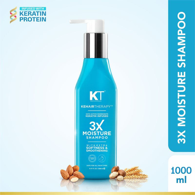 KT Professional 3X Moisture Shampoo Intense Hydration & Nourishment for Dry Hair