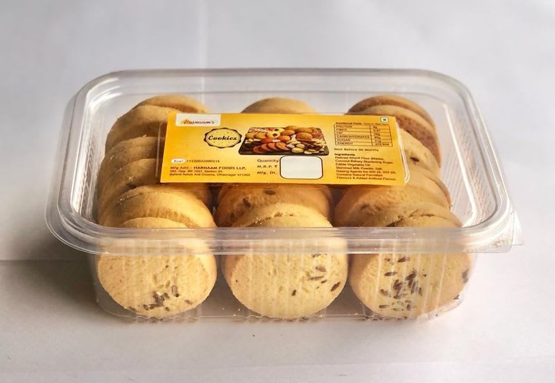 HARNAAM'S JEERA COOKIES - PACK OF 2 - 550 GRAMS - BEST QUALITY BAKERY BISCUITS Cookies