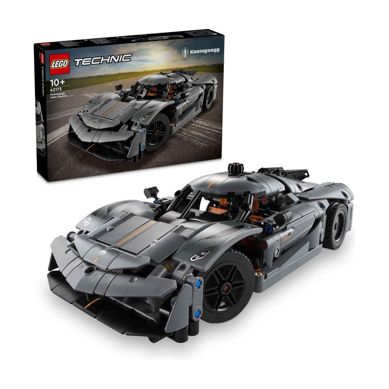 LEGO Technic Koenigsegg Jesko Absolut Gray Hypercar 42173 (801 Pieces)
