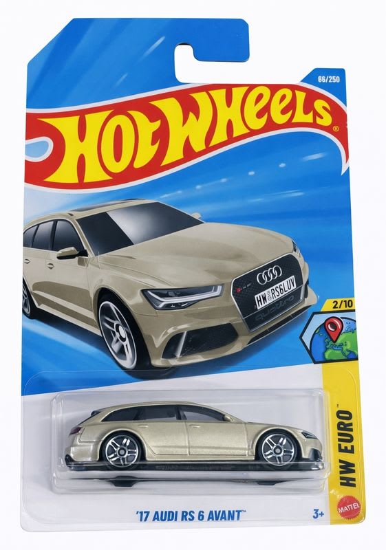 HOT WHEELS C4982 17 AUIDI RS6 AVANTE 2/10 DIE CAST TOY CAR
