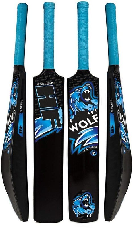 HF Blue Edition Full Size (Ideal for 15+) Hard PLastic For tennis Ball PVC/Plastic Cricket Bat For 15+ Yrs
