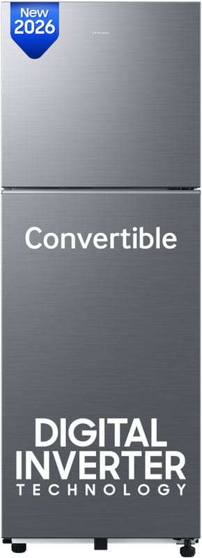 Samsung 236 L Frost Free Double Door 3 Star Refrigerator with Convertible, Digital Inverter, 2026 Model