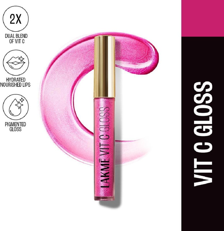 Lakmé SuperglowVIT-C Gloss-PechyNudeC2-2.5ml