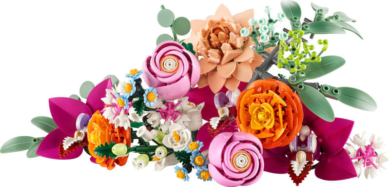 LEGO Botanicals Pretty Pink Flower Bouquet Floral Decor 10342 (749 Blocks)