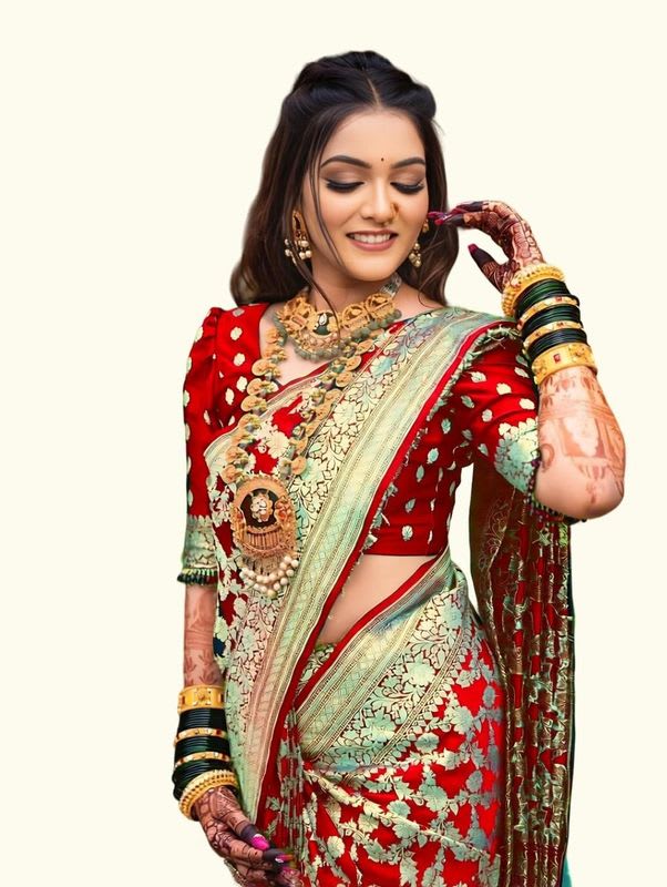 GORAL Embellished, Self Design, Woven Kanjivaram Art Silk, Jacquard Saree