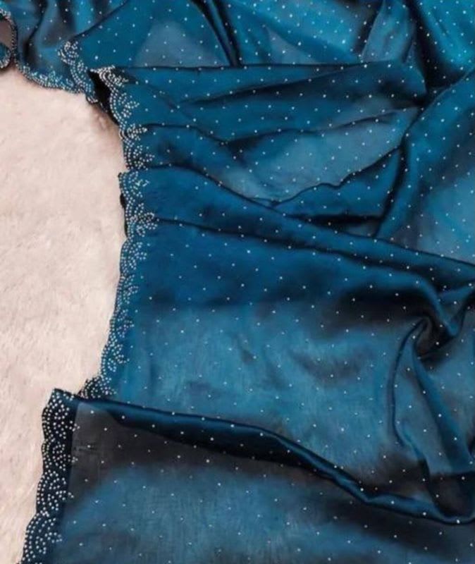 GULLAK Self Design, Solid/Plain Bollywood Organza Saree