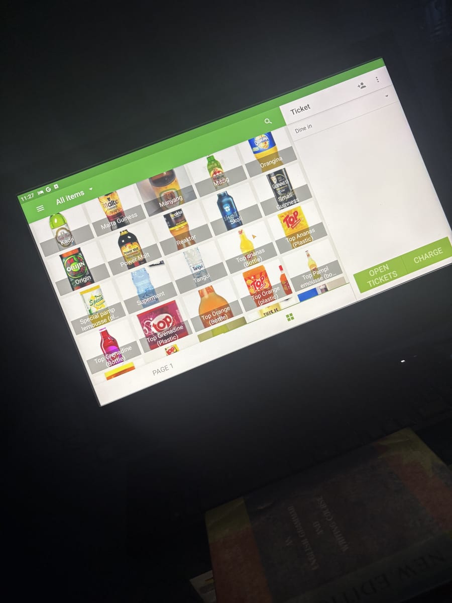 POS system in use