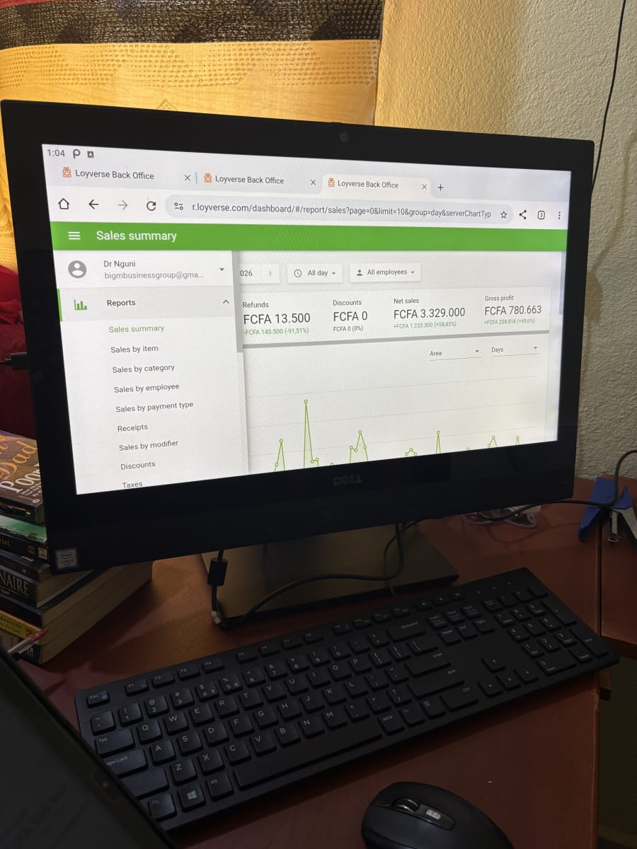 POS system in use