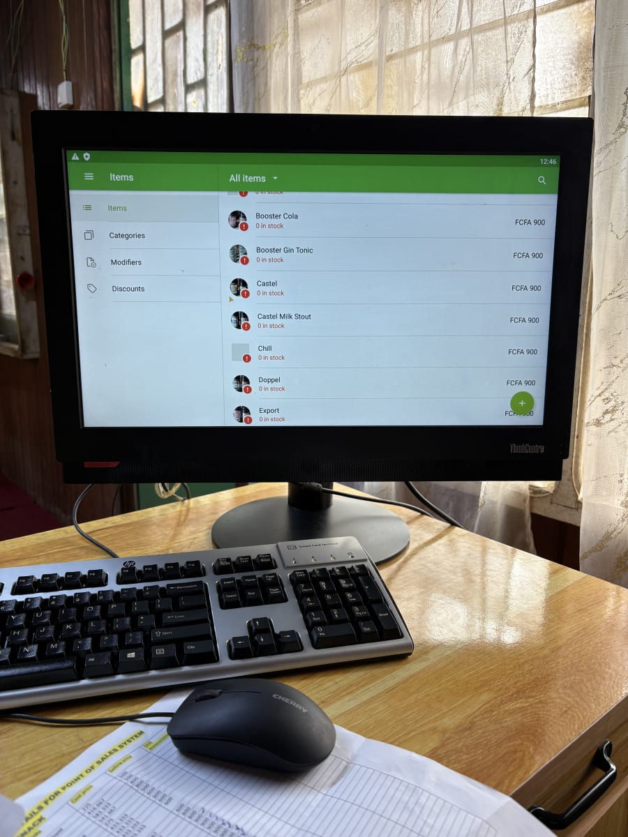 POS system in use