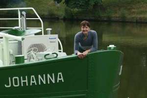 Cruising on barge Johanna Johanna cruises