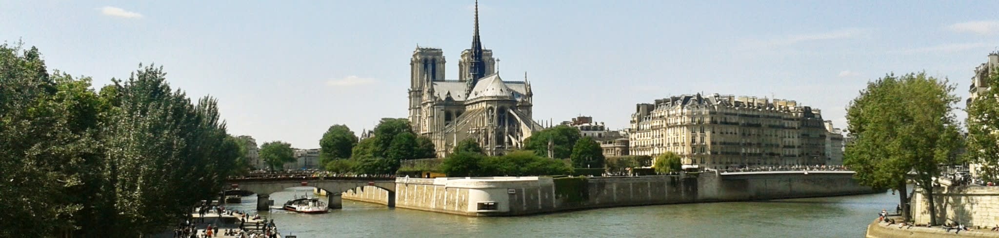 Paris Notre Dame from Seine