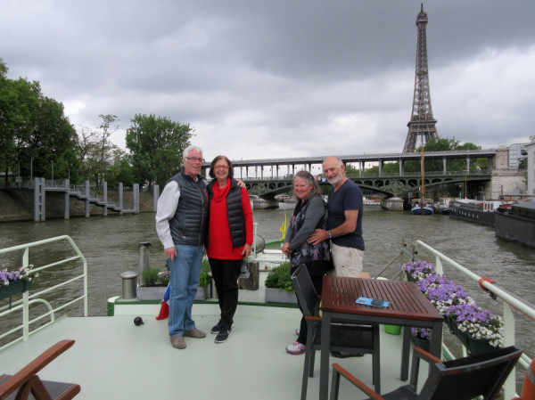 Barge Johanna on the Seine in Paris