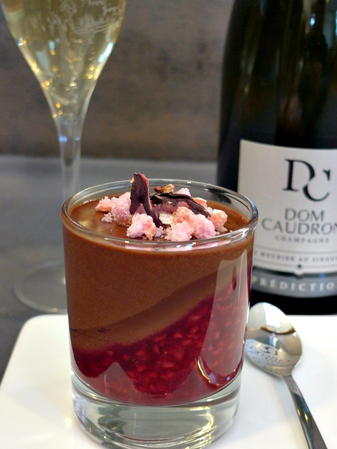 Champagne and Chocolate dessert