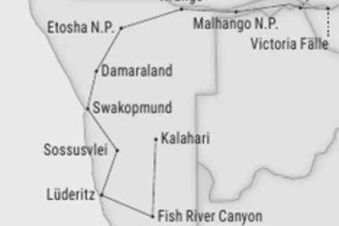 Namibia & Zambezi Highlights