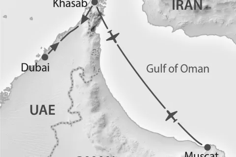 Omanische Exklave Musandam