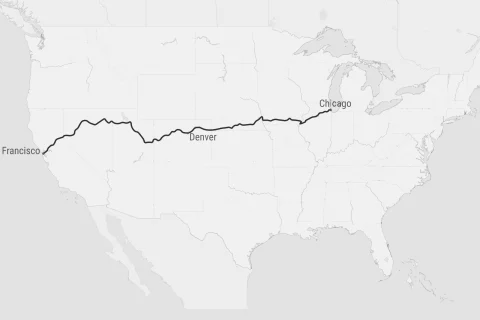 Individuelle Bahnreise – California Zephyr (Standard)